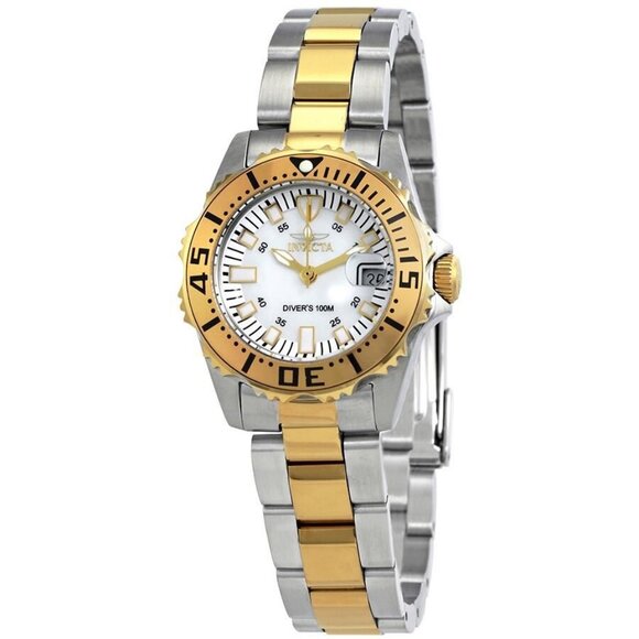 NWT Authentic Invicta Pro Diver Mother of Pearl Dial Women's Watch - Picture 1 of 3